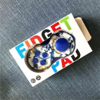 正品三代fidget pad减压手柄魔方神器女发泄创意玩具男解压骰子 FIDGET PAD™正版-青花瓷-新品