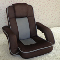 日式网咖宿舍床上榻榻米懒人沙发飘窗无腿靠背带扶手电脑折叠座椅