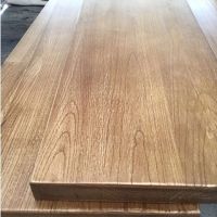 定做实木板松木原木榆木吧台办公餐桌会议台面一字隔板置物架定制