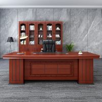 办公室办公桌老板桌总裁桌简约现代中式主管桌大班台办公桌椅组合[7天内发货]