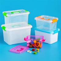 桌面收纳盒子塑料客厅置物盒零食筐杂物整理箱储物盒办公厨房透明