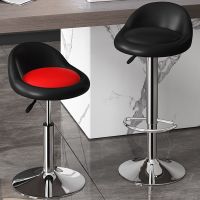 吧台椅现代简约酒吧椅升降旋转前台靠背椅子家用高脚凳吧台圆凳子