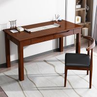 全实木书桌简约卧室中小学生写字台带抽屉台式电脑桌家用学习桌