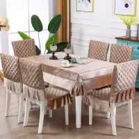 椅子套罩餐椅垫套装餐桌布餐椅垫餐椅套套装家用坐垫通用凳子套罩