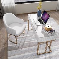 轻奢大理石书桌现代简约家用意式极简卧室书房办公桌写字台电脑桌