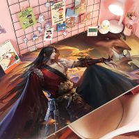 王者宿舍桌面贴纸防水防油自粘学生书桌改造寝室贴纸荣耀人物海报