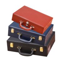 交房箱楼盘交付箱皮质钥匙盒五金工具箱文件资料包装盒定制