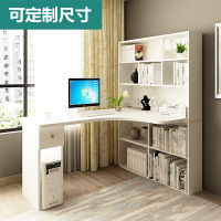 转角台式电脑桌家用儿童学习书桌书架组合一体经济型简约写字桌子