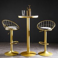 可升降旋转吧台椅现代简约靠背酒吧前台高脚凳子收银台高脚椅子