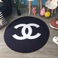 圆形地垫试衣间地毯卧室床边防滑垫客厅拍照地毯潮牌图案可水洗