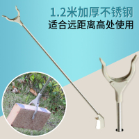 垃圾夹子拾物器不锈钢加长家用夹工具环卫专用长柄捡取物卫生钳子|120cm垃圾夹[加厚不锈钢]