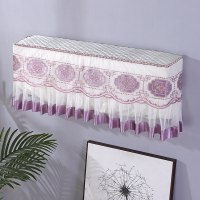 格力空调罩挂机美的海尔p匹挂式包布艺空调套2空调罩全1.5|中国结-紫色 长76-80cm通用(全包款)