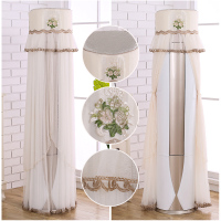 空调罩圆形格力美的奥克斯海尔立式客厅柜机罩圆柱开机不|金枝玉叶-米色 海尔圆形