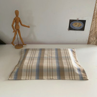 笔记本电脑15.6寸可爱ins风格子防尘布北欧防尘布盖布14寸|咖啡卡其蓝格 17英寸以下