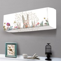 空调保护全包空调罩格力弹力罩挂机套壁挂室内2p1.5匹通用|手绘兔子 长75-100弹力通用(单个装)