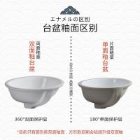 台下盆方形陶瓷面盆卫生间艺术洗手盆嵌入式洗面盆家用洗手池