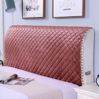 1.8全包万能通用防尘床头罩套北欧弹力加厚木床头1.5米床头套夹棉|中式绒款酒红色 床头长230*65高度