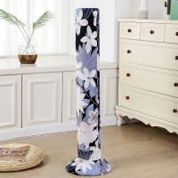 全包弹力布塔扇罩子塔式落地扇防尘套美的格力艾美特立式电风扇罩|深蓝相见花小号