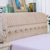 双面床头罩夹棉加厚床头套欧式床头1.8m床木质软包简约现代|双面荷兰绒米白 长2.1米[高65厘米]