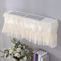 罩套挂式蕾丝开机1.5格力美的海尔挂机空调p匹|秋水伊人-米白色(开机不取款) 大1.5P-2P通用(适长92cm以内)