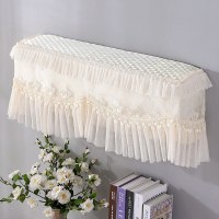 罩套挂式蕾丝开机1.5格力美的海尔挂机空调p匹|秋水伊人-米白色(全包款) 1-1.5P通用(适长86cm以内)