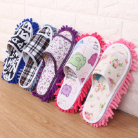 厨房懒人神器拖地拖鞋雪尼尔地板家居室内清洁可拆洗懒人擦地拖鞋