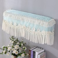 罩套挂式蕾丝开机1.5格力美的海尔挂机空调p匹|秋水伊人-蓝绿色(全包款) 大1.5P-2P通用(适长92cm以内)