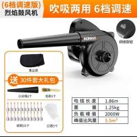 鼓风机大功率工业强力除尘器小型家用电脑清灰吹风除尘吹灰吸风机|[推荐款6档调速]高档黑吹吸+礼包