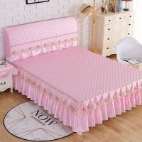 保护套床笠床裙床罩床套床头罩床头靠垫床罩单件|花仙子粉色 单品1.5弹力床头罩