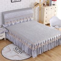 保护套床笠床裙床罩床套床头罩床头靠垫床罩单件|花仙子灰色 单品2.4弹力床头罩