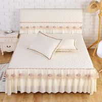 保护套床笠床裙床罩床套床头罩床头靠垫床罩单件|国色天香米色 单品2.0弹力床头罩