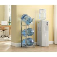 新款四层水桶架、三桶装水支架陈列架倒置、纯净水桶放置架收纳架|银色三层倒置送卡扣水嘴撬棍