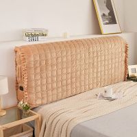 床头罩欧式布艺皮床不规则弹力软包靠背套全包加厚简约实木|驼色 1.5床头罩(床头长度尺寸)