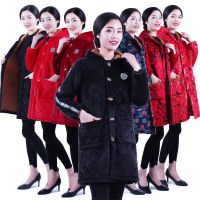 冬季长款罩衣韩版加厚保暖成人罩衣男女围裙家居服防护工作服外套