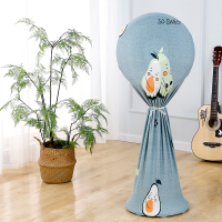 全包电风扇落地式家用防潮通用保护罩立式罩子布艺圆形防灰|全包风扇罩-牛油果