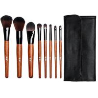 化妆刷套装 8支全套刷子 蜜粉刷腮红刷粉底刷眉刷眼影刷修容刷|8支化妆套刷带化妆包 人造纤维