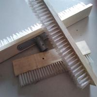 防水丙纶布大排刷清洁施工专用毛刷防水污垢刷子灰尘青苔|六排塑料硬毛排刷+铁件+木柄 1米长