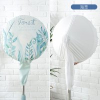 通用北欧防尘套全包电风扇罩落地式布艺台式圆形立体美的防灰保护|海草-升级全包加长款