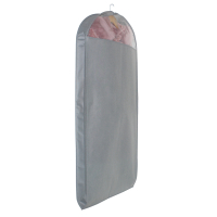 立体挂衣袋无纺布貂皮大衣不压毛衣服罩羊绒皮草罩皮草透气|灰色立体(大视窗 130*60*10cm立体款