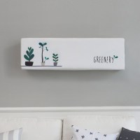 挂式空调儿童房海尔小米空调罩套奥克斯内机布挂机格力卧室|三个盆栽 长95*高27*深19