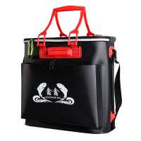 多功能多功能钓鱼桶钓鱼折叠鱼桶钓鱼桶渔桶钓箱活鱼桶鱼箱|加厚48CM黑色