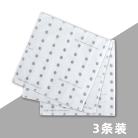 厨房挂式擦手巾家务清洁用品加厚洗碗抹布不掉毛不沾油吸水毛巾|加厚加大布波点款[3条装]