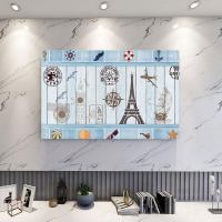 布布艺寸65寸55寸58升级版家用42寸遮挡罩套|铁塔(加厚布料/后衬加长) 50英寸(宽120*高75cm)