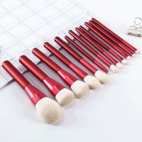化妆刷套装12支京城白雪初学者全套刷子动物毛眼影散粉刷网红套刷|12支化妆套刷裸奔版