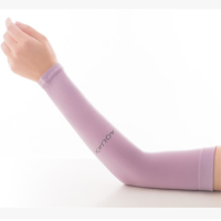 冰袖套冰丝防晒袖套女男士夏季防晒手套女长款套袖|紫色2双 露指款