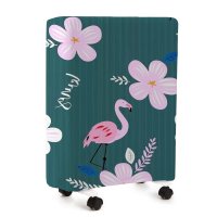 艾美特防墙熏黑暖气罩油汀电暖气套家用油汀保护套|粉红火烈鸟 小号适用:(40-60)*高(55-60)*厚(10-15)