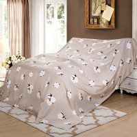 沙发遮灰灰尘床布防尘布床遮尘布挡灰家具遮盖布万能盖巾盖|朵朵情深-新款 1.2x2米盖电视柜长条形物品