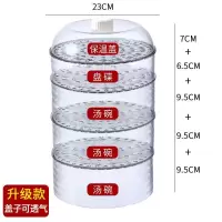 饭菜罩家用食物罩保温防尘防蚊蝇虫罩餐桌厨房剩菜加厚多层盖菜罩|[豪华装]盖子+矮款+高款*3 升级款(款式请看图片)