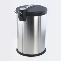 办公卫生加厚不锈钢酒店家用5l8l12l脚踏式有盖带内筒