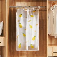 立体挂衣袋全封闭大衣罩衣柜防尘袋衣罩衣服家用挂式羽绒服|新款立体菠萝 特大号{60*50*120}